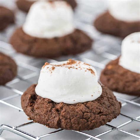 Hot Cocoa Cookies Hot Chocolate Cookies With Marshmallows