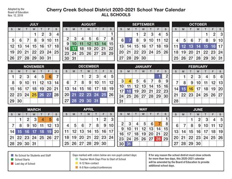 Overland High School Calendar