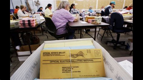 Mail Ballot Request Deadline Is Oct 30 Registrar Urges San Diego