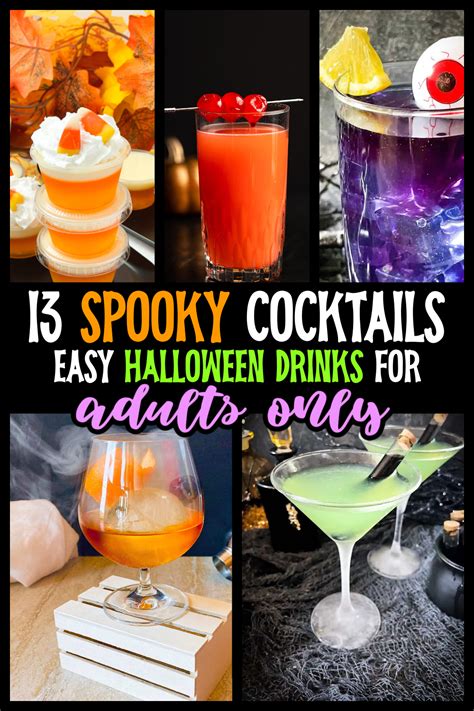13 Spooktacular And Easy Halloween Drinks For Adults Zen And Honey