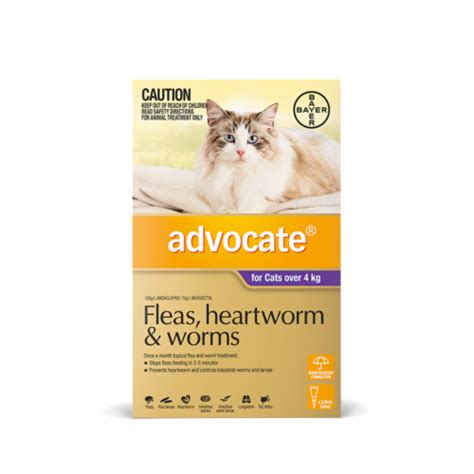 Advocate For Kitten Or Cats Under Or Over 4kg Fleas Worms Heartworm