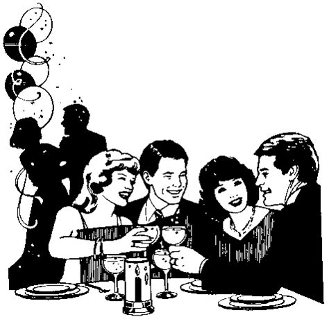 Party Black And White Clip Art Clip Art Library