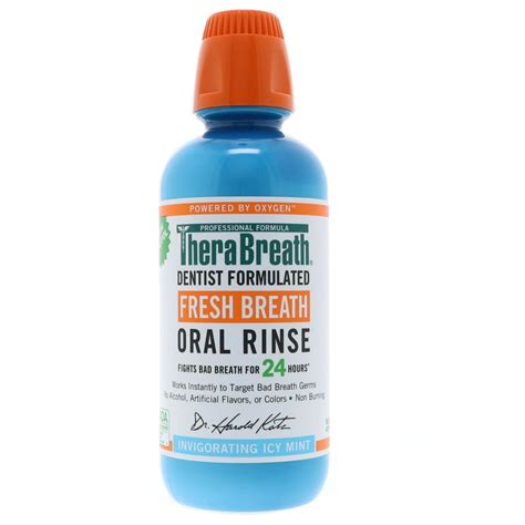 therabreath fresh breath oral rinse ice mint 16 oz pack of 3