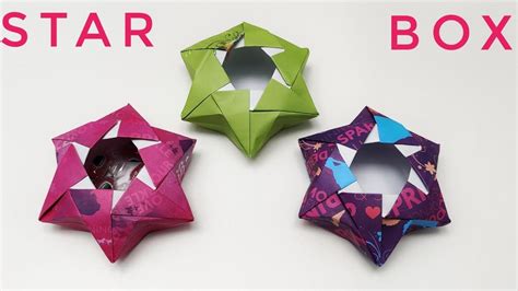 Star Box Origami 1068 Youtube Star Box Origami Crafts Special