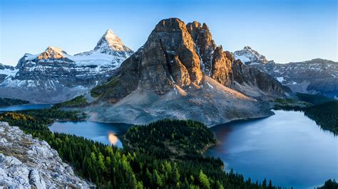 Desktop Hintergrundbilder Banff Kanada Natur Gebirge See 3840x2160