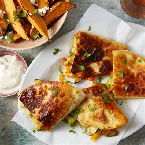Recipe Summer Vegetable Quesadillas With Roasted Sweet Potatoes And Lime