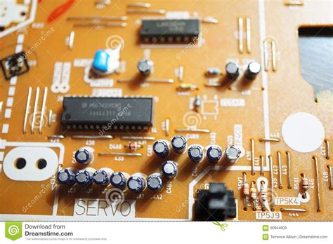 Vintage Circuit Board Stock Image Image Of 1980s Microsoft 90944609
