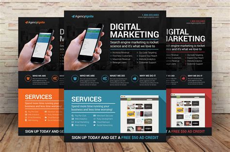 Digital Marketing Flyer PSD ~ Flyer Templates ~ Creative Market