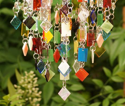 Hand Made Create Your Own Stained Glass Wind Chime Suncatcher One Of