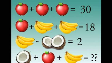 Fruity Brain Teaser Stumping The Internet Math Problem With Apples