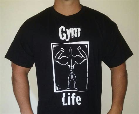 Gym Life Tee Shirts 1700 Mens Tops Mens