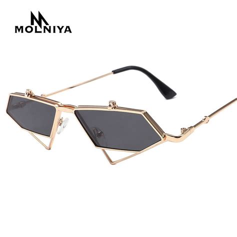 molniya men s metal retro punk steam flip sunglasses 2019 flip sunglasses men and women models