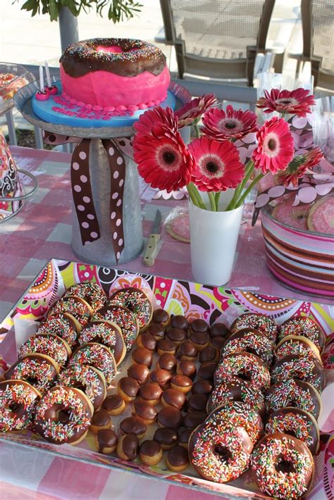 Pin By Michelle Wilson On Birthday Party Ideas Doughnut Party Donut