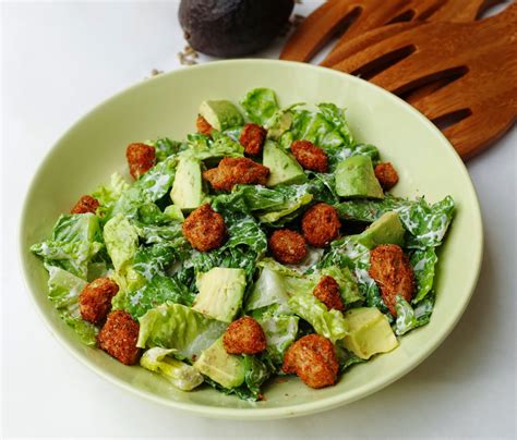 Cajun Chickn And Avocado Salad Euphoric Vegan