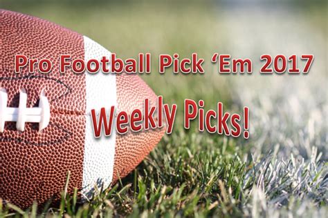 Pro Football Pick ‘em Week 10 Picks