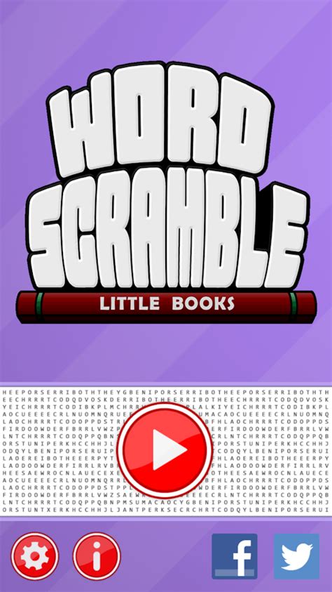 Word scrambler free is an anagram game with multiple play modes. Word Scramble Little Books - Android Apps on Google Play