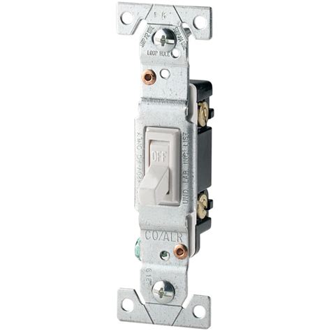 Electricity is a mystery to many people, but some electrical projects — like wiring a switch — are so simple that anyone can do them. Eaton 15-Amp Single-pole White Toggle Residential Light Switch at Lowes.com