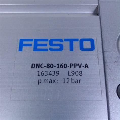 Festo Dnc 80 160 Ppv A Standard Cylinder 80x160mm Stroke Nmp