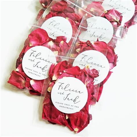 I wrap them on a wire base in small bunches much like you might wrap evergreen for holiday wreaths. Wedding Petal Toss Packets - Flower Confetti Bags - Dried ...