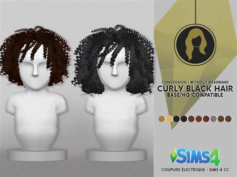 Sims 4 Ccs The Best Curly Black Hair By Coupure Electricque