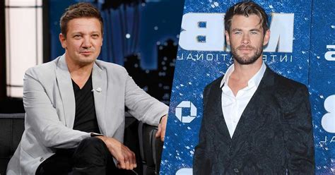 Jeremy Renner Aka Hawkeye Jokingly Calls Marvel Co Star Chris Hemsworth