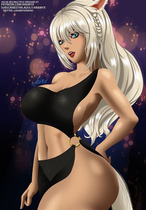 Alicia The Miqote Commission By Aramyx Hentai Foundry