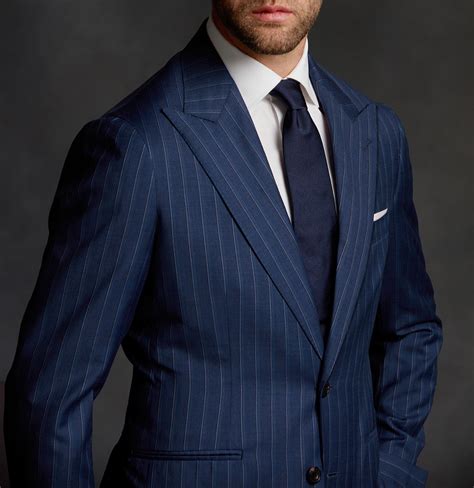 Pinstripe Suits Are Making A Comeback This Navy Wide Pinstripe Suit Is Guaranteed To Make You