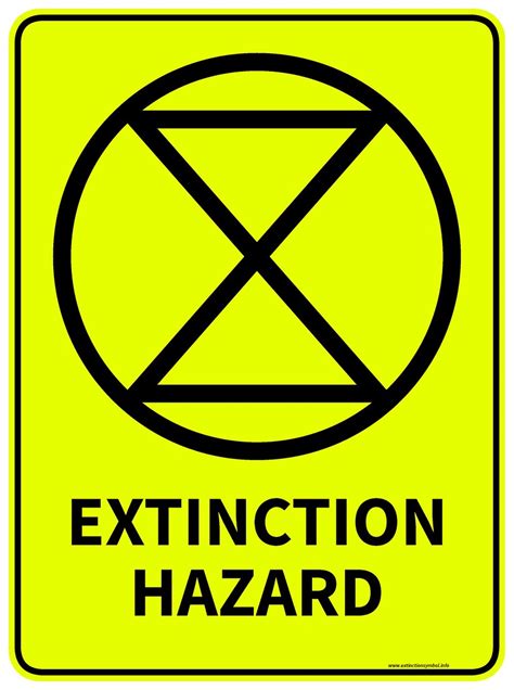 Extinction Symbol Sign The Symbol Above Represents