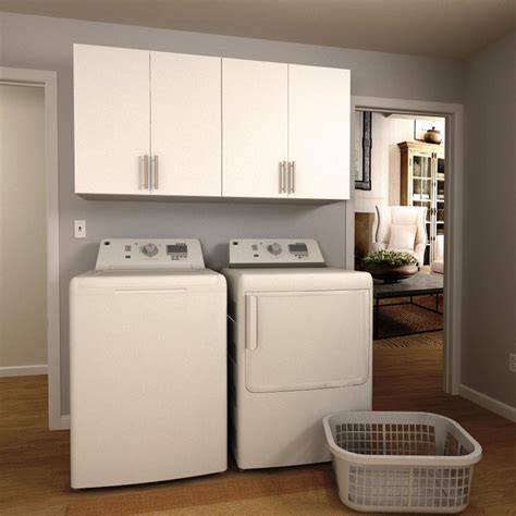 The good thing about white cabinets though is that they can make the room appear bigger.the key is seeing the potential a room has. 60 In White Laundry Room Cabinet Kit Storage Organizer ...
