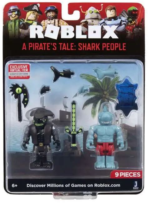 Roblox A Pirates Tale Shark People 3 Action Figure 2 Pack Jazwares Toywiz