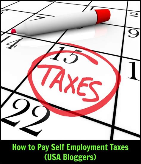 Need help filing your self employment taxes? How to Pay Self Employment Taxes: USA Bloggers | Thinking ...
