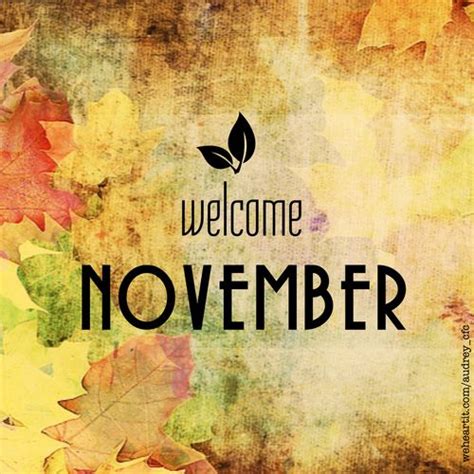 Welcome November Uploaded By Audrey ️ On We Heart It Welcome November