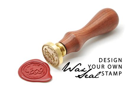 Bespoke Custom Design Your Own Logo Wax Seal Stamp Backtozero B20