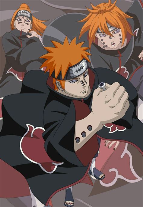 Pain Yahiko Naruto Nagato Uzumaki Sasuke Uchiha Shippuden Naruto