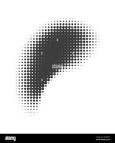 Halftone Gradient Shapes Dots Comic Effect Vector Illustration Stock