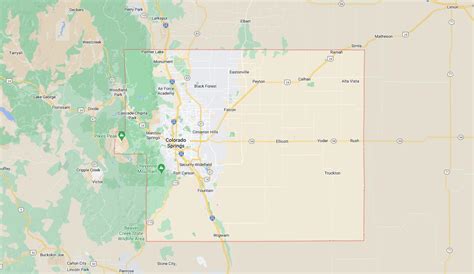 Cities And Towns In El Paso County Colorado