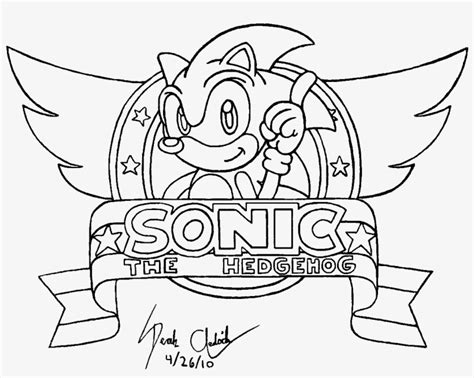 Download Sonic Logo Line Art Dibujos De Sonic Para Colorear Hd
