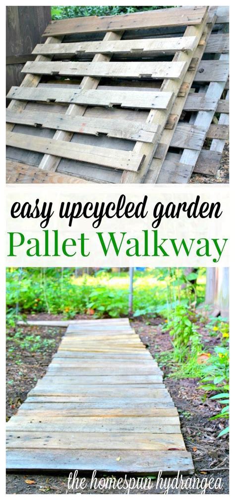Create A Walkway In Your Garden By Upcycling Wood Pallets Pallet