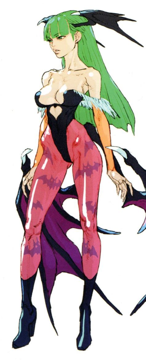 Darkstalkers Morrigan Official Art Capcom Art Street Fighter Art Concept Art Characters