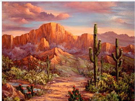 Pin By Cheryl Whitcomb On Cactus Desert Landscape Art Desert