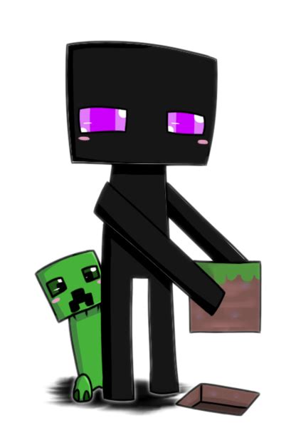 So Cute Little Enderman Minecraft Drawings Minecraft Anime