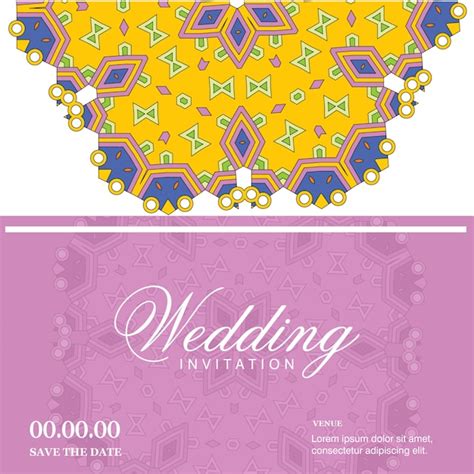 Premium Vector Wedding Cards Design Vector