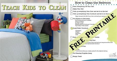 Making your bed helps to make your room look much cleaner and will give you a feeling of achievement to kickstart your cleaning. Teach Kids to Have a Clean Room + Bedroom Cleaning Printable