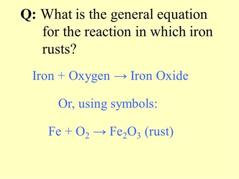 Awesome Chemical Equation For The Formation Of Rust Anaerobic Respiration