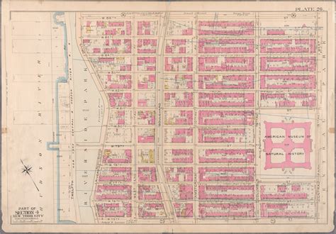 Plate 26 81st St Waterfront Area 1897 Old Street Map Reprint