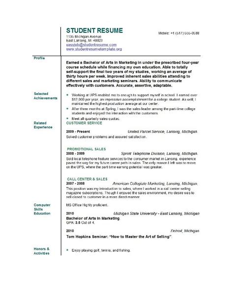 Before you start writing, make sure you know. Student Resume Templates | EasyJob