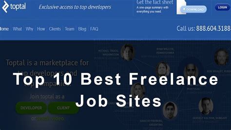 Top 10 Best Freelance Job Sites Best Freelance Websites 2017 Youtube