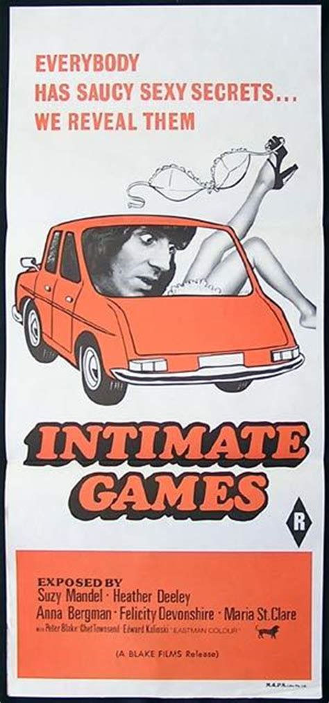 INTIMATE GAMES 76 Felicity Devonshire RARE Sexploitation Movie Poster