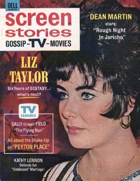 Elizabeth Taylor Screen Stories Magazine October 1967 Cover Photo