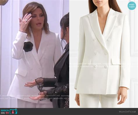 Wornontv Lisas White Blazer On The Real Housewives Of Beverly Hills Lisa Rinna Clothes And